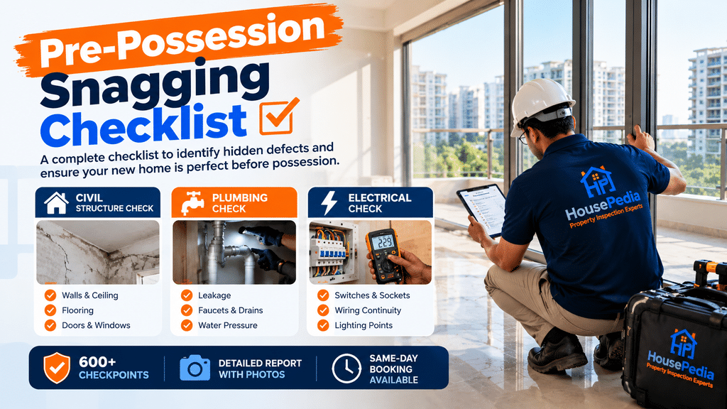 Pre-possession home & flat inspection in gurgaon 2 Pre-possession inspection gurgaon
