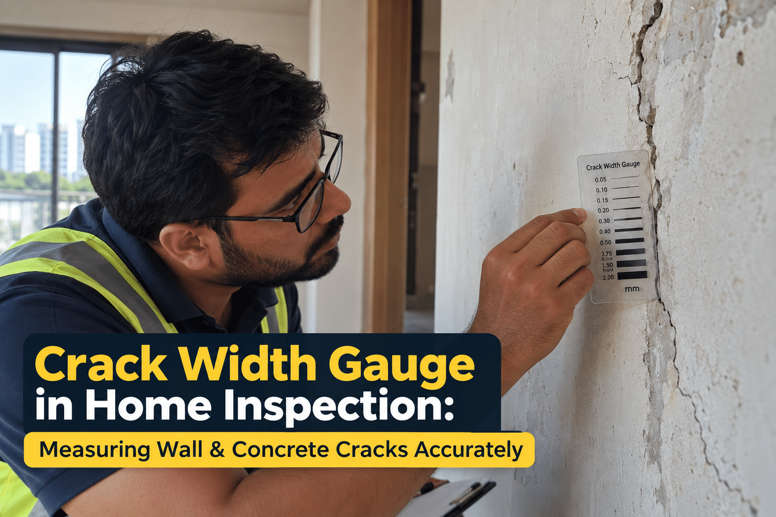 Crack width gauge