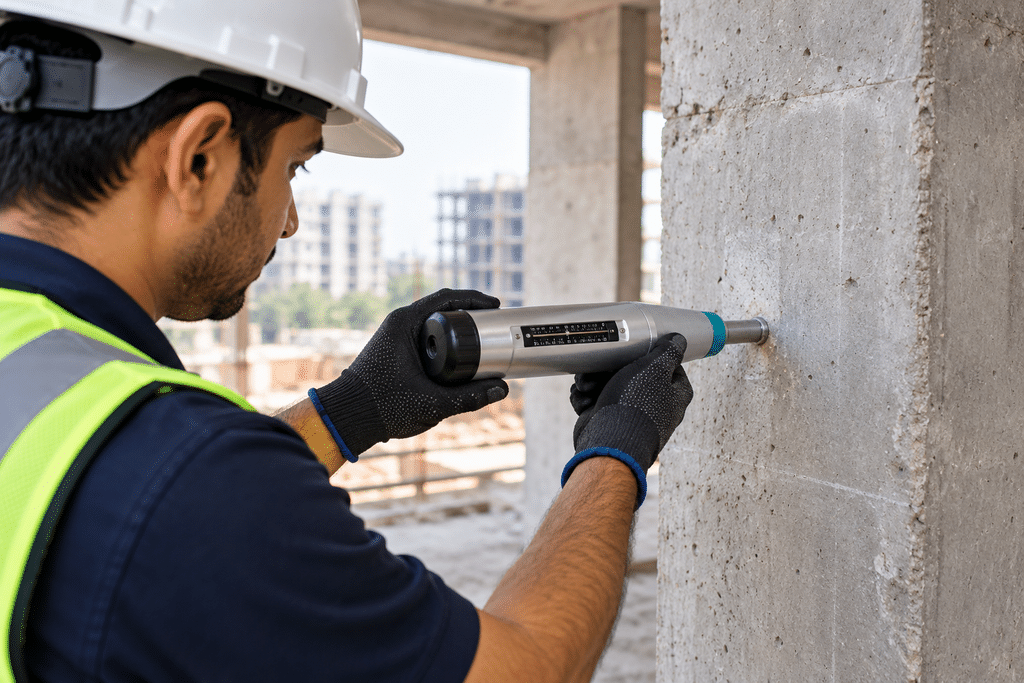Concrete rebound hammer: