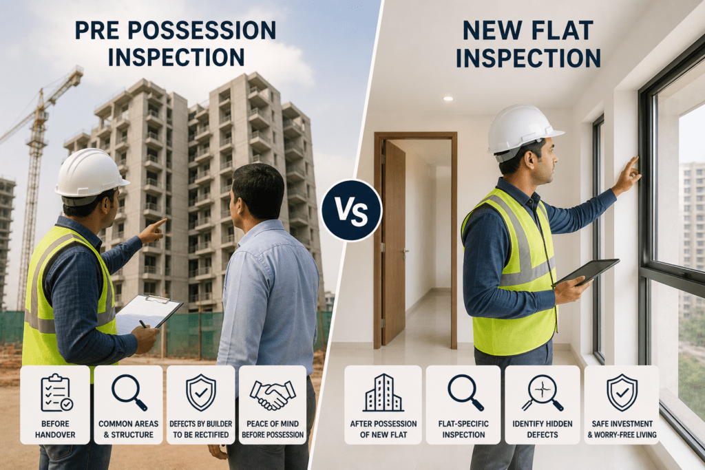 New flat inspection gurgaon