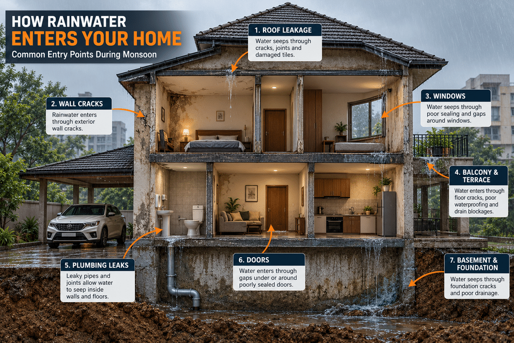 Water leakage detection service in gurgaon: monsoon causes, signs & solutions 3 Water leakage detection service in gurgaon